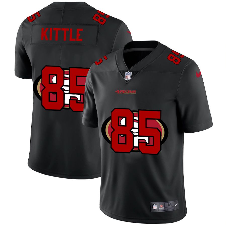 Men San Francisco 49ers #85 Kittle Black shadow Nike NFL Jersey